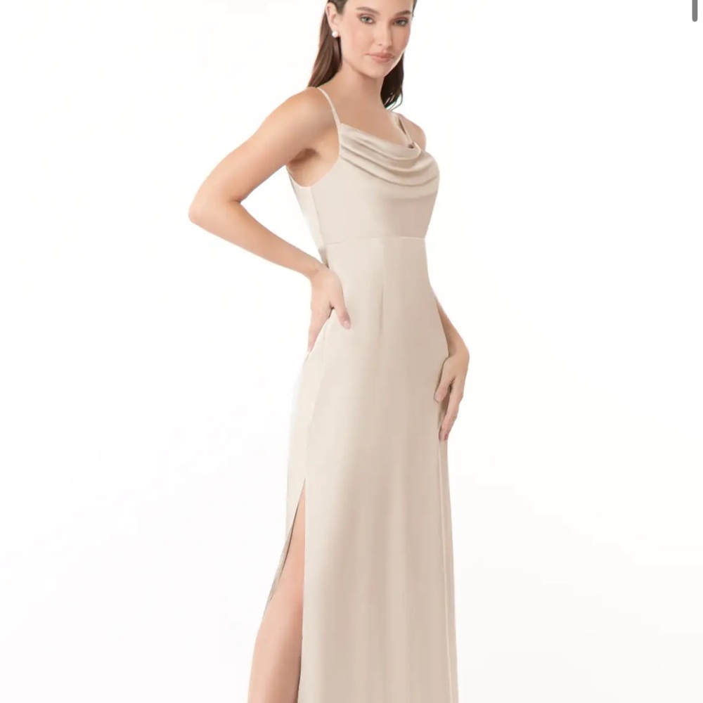 Azazie “Esmee” Dress in White Alabaster